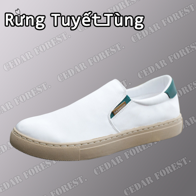 Rừng Tuyết Tùng☘Giày Lười Vải Lụa Lạnh Thời Trang Mới Cho NamGiày nam Thể thao Thư giãn Thời trang
