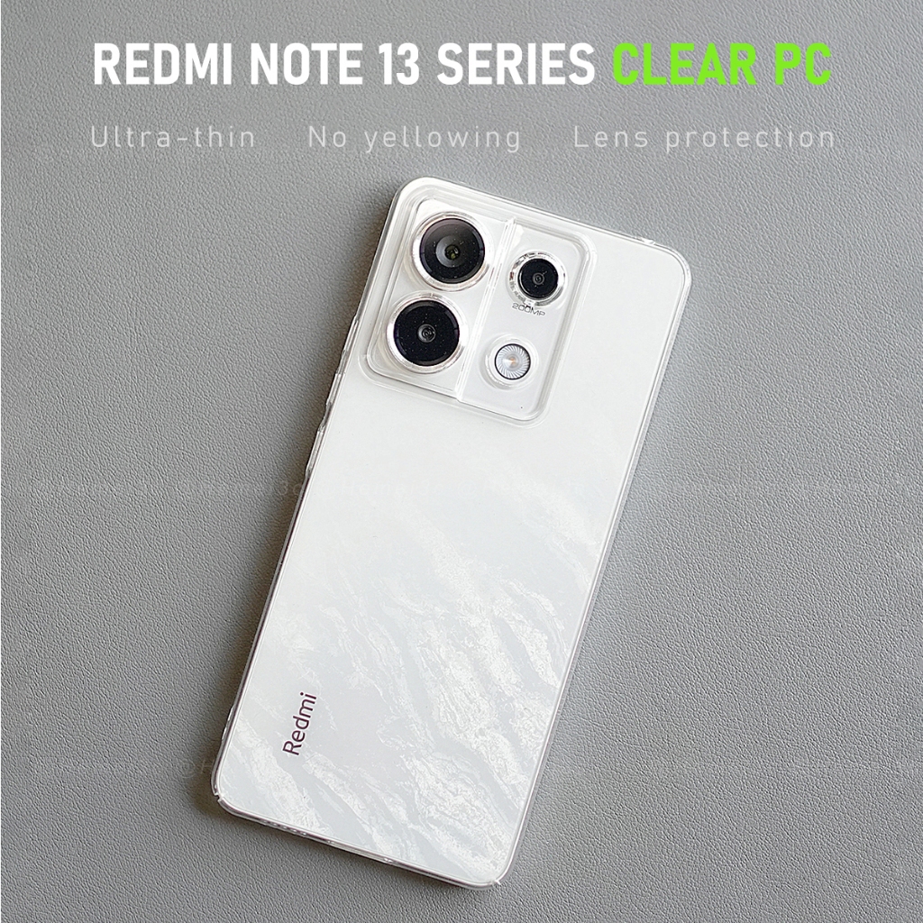 Ốp Điện Thoại PC Cứng Trong Suốt Siêu Mỏng Cho Redmi Note 13 Pro Plus 5G