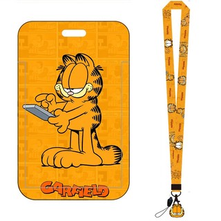 Dây Đeo Thẻ Tên Hình Mèo Garfield Dễ Thương