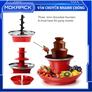 Đài phun sô cô la ba tầng mini có thể tháo rời mokapick