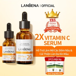 [PLUS]  20% Vitamin C Serum Lanbena Làm Sáng Da Chống Oxy Hóa Dưỡng Ẩm 15ml/30ml