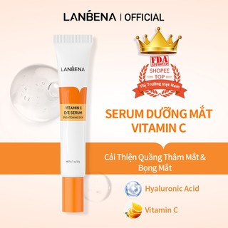 Serum Mắt Vitamin C Lanbena làm sáng da chống nếp nhăn và bọng mắt cao cấp 20g