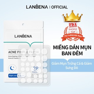 Miếng dán mụn LANBENA sử dụng cho ban ngày và ban đêm (2 cái)
