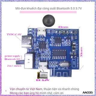 Mô đun giải mã âm thanh mp3 không dây bluetooth 5.0 dc 3.7v-5v loại