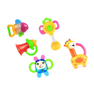 Coolplay set 5 sản phẩm lục lạc cầm tay cho bé sơ sinh đang mọc răng