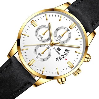 Mới Đồng Hồ quartz Nam Dây Da
