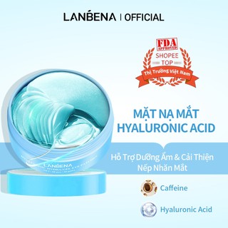 Hộp 60 Miếng Mặt Nạ Lanbena Chứa Collagen Axit Hyaluronic Làm Trẻ Hoá Vùng Da Mắt