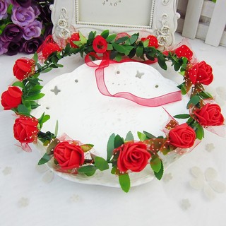 1 băng đô hoa hồng cài tóc thời trang
