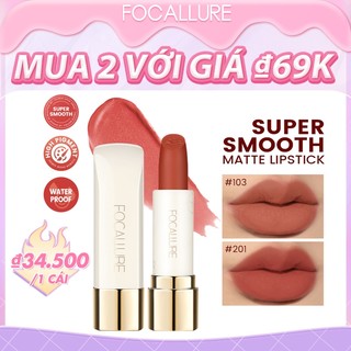 [Hàng mới về] Son môi Focallure mềm mịn sắc tố hoa nhài mềm mịn cao chống nước lâu trôi nhẹ 30g