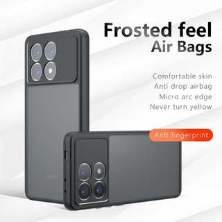 Light Scrub PC Cảm giác da Chống vân tay Vỏ điện thoại cứng cho Redmi K70E K70ultra POCO X6 Pro 5G Vỏ bảo vệ chống rơi