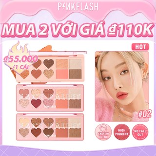 Bảng Phấn Mắt Tích Hợp Phấn Má Hồng / Phấn Tạo Khối / Phấn Bắt Sáng Đa Dạng Pink Flash Oh My Love 100% Màu Sắc Phong Phú