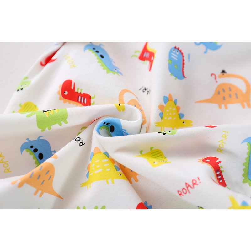 Áo liền quần LUCKYCANDY tay ngắn bằng cotton mềm nhiều màu cỡ 66 ~ 90 thời trang cho em bé