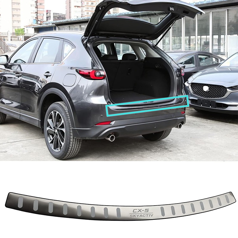 Xe Hơi Thép Không Gỉ Phía Sau Ốp Lưng Bảo Vệ Cho Xe Mazda CX-5 CX5 2017-2024 2025 Phụ Kiện, Phụ Kiện