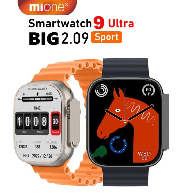 Bộ Đồng Hồ Thông Minh Mione T900 Ultra 2 Màn Hình Lớn 2.09 Inch 8 Series 9 7 Bluetooth Có Chức Năng 