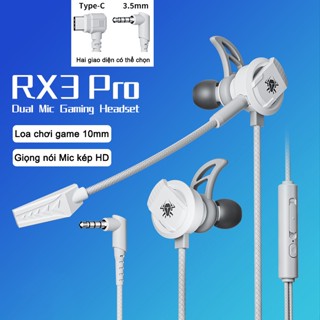 Tai Nghe Có dây Game Plextone RX3 Pro Có Mic Kép Micrô Có Thể Tháo Rời Tai Nghe Nhét Tai Hai Giao Diện Có Thể Chọn
