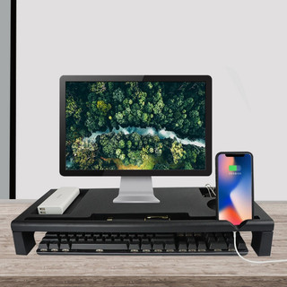 [Trong Kho] Chân Nâng Màn Hình 3 Đầu Ra USB Tiện Dụng Bằng Nhựa Mạnh Mẽ Lắp Ráp Dễ Dàng Để Bàn Giá Đỡ Cho Laptop Máy In TV UPONE