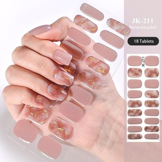 UR Sugar 20 Miếng Dán Móng Tay Dạng gel Bán Nguyệt Pháp Lấp Lánh / Đèn led uv / Đèn Cung Cấp uv Lâu Trôi