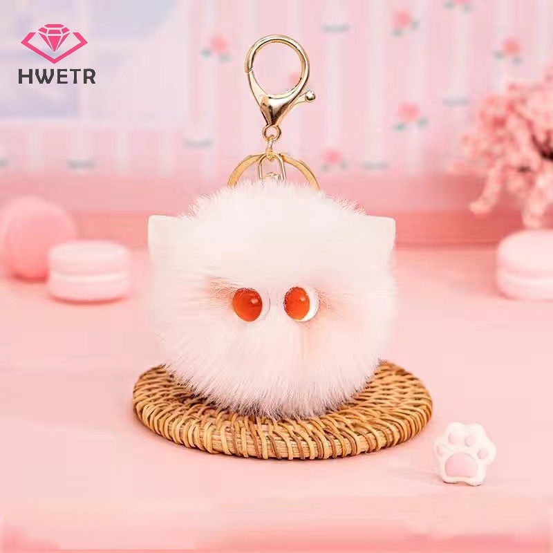 Móc Khóa Hình Mèo Nhồi Bông 8cm Dễ Thương Mới
