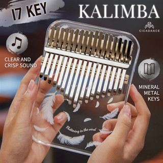 Huashu Đàn Kalimba Trong Suốt 17 Phím/21 Phím Âm Sắc Rõ Ràng Và Tươi Sáng Ngón Tay Cái Đàn Piano Pha Lê Ngón Tay Đàn Piano Món Quà Nhạc Cụ