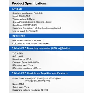 FX Audio DAC-X3 PRO