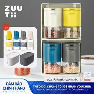 Hộp đựng gia vị Hũ đựng gia Zuutii 300ml 4 màu Bộ hộp đựng gia vị lưu trữ nhà bếp với chất hút ẩm để ngăn ngừa vón cục