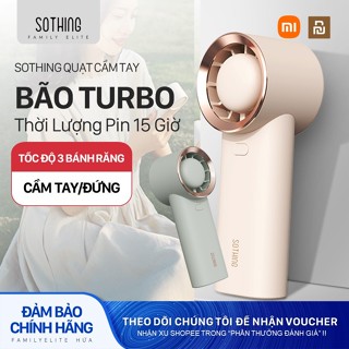 Xiaomi Youpin Sothing Quạt Tua Bin Cầm Quạt cầm tay Quạt sạc Tay 3600mAh 3 Mức Tốc Độ DSHJ-S-2128