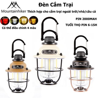 mountainhiker Đèn Cắm Trại ,Retro LED Đèn, Đèn ngoài trời di động,có sạc usb,Thích hợp cho cắm trại ngoài trời/nhà/câu cá SZK705
