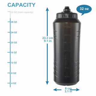 Bình Nước Thể Thao 1000ml Dạng Bóp Dễ Nắm