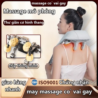 Máy massage cổ vai, đai massage cổ vai gáy, máy massage cổ vai gáy 6D, máy xoa bóp và chườm nóng đa năng