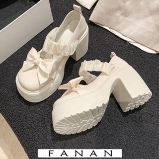 FANAN giày búp bê nữ Giày cưới Mary jane Lười Da Thời Trang vintage High quality Hiện đại Đa dụng Tiện dụng Thiết kế độc đáo FLF2410GZO 3Z240117