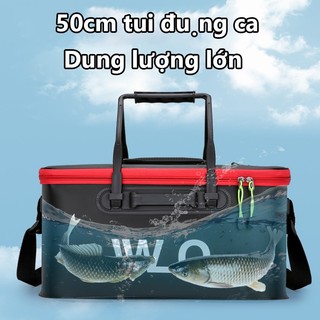 Hộp câu cá cao cấp đa năng, túi đựng cá, xô đựng cá EVA dày/xô đựng cá gấp 50CM