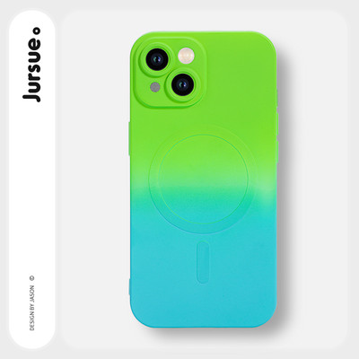 Ốp lưng JURSUE mềm sạc không dây dễ thương đẹp Cho iPhone 17 16 15 14 13 12 11 Pro Max
