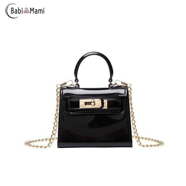 Babi Mami  Túi Đeo Vai mini Bằng Nhựa Dẻo Thời Trang Xinh Xắn Cho Nữ