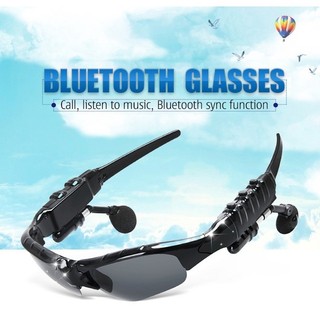Set Tai Nghe Bluetooth 5.0 Âm Thanh Nổi Màu Đen (Dây Cáp + Kính)
