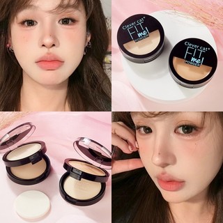 Hộp phấn phủ dạng nén kết cấu nhẹ kiềm dầu thoáng khí che khuyết điểm Phấn Phủ Dạng Nén chất lì Hai Lớp Kiểm Soát 18g