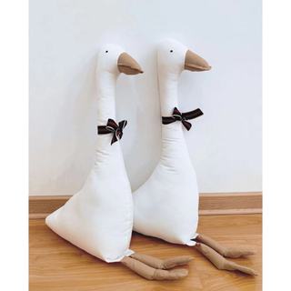 Ins Nhồi Bông Ngỗng Trắng Đồ Chơi Cho Bé Kid Động Vật Bé Đi Kèm Búp Bê Thoải Mái Đồ Chơi Trẻ Em Quà Tặng Trang Trí Phòng Gối Mềm