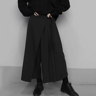 Xếp Ly Culottes Nguyên Bản Hanfu Thiết Kế Hàng Ngày Đi Lại Cải Tiến Phong Cách Trung Hoa Culottes Nam Nữ Unisex Váy Dài Chữ A Váy Trang Phục Cổ Culottes