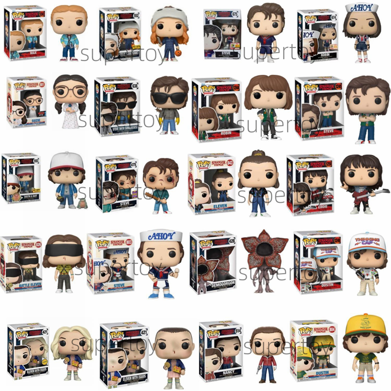 Funko Pop Stranger Things TV Dustin Steve Eleven 11 Demogorgon Brenner Nancy Robin Suzie Eddie Max W