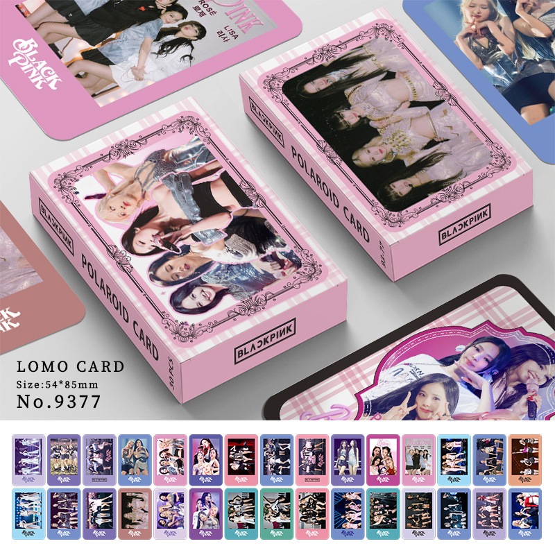 BLACKPINK Album Born Pink Photocard Double-sided Color Printing Lomo Card