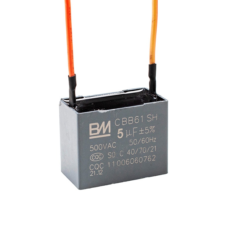 Bm 500V 5UF CBB61 Quạt Trần Động Cơ Chạy Hình Chữ Nhật Tụ Điện
