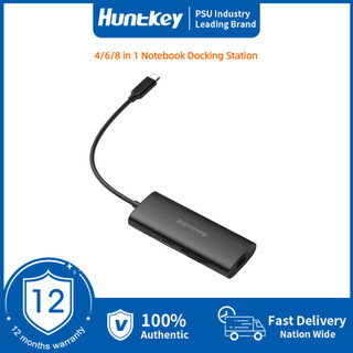 Huntkey 8 / 6 / 4 IN 1 hub USB 4K HDMI 5Gpbs USB hub 3.0 PD 100W để sạc thẻ TF & SD RJ45 USB hub mở rộng cho máy tính xách tay cho Windows / Mac OS / Linux / Android / iOS / iPadOS / HarmonyOS