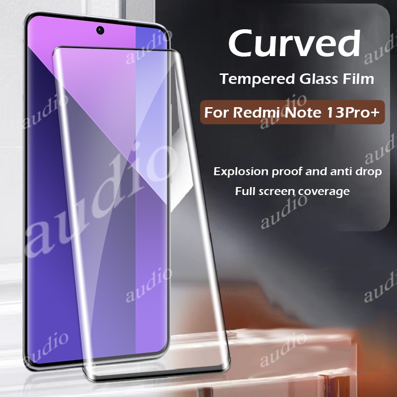 Kính Cường Lực 3D Bảo Vệ Màn Hình Cong Cho Redmi Note 13 Pro + 5G 2024 Note 13Pro Plus + 13Pro + Not