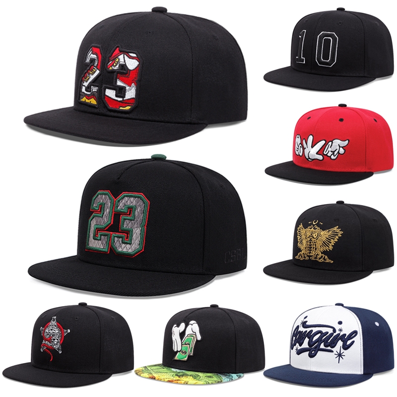Mũ Lưỡi Trai Chất Liệu cotton Thêu Số 23 Phong Cách Hip Hop Thời Trang Cho Nam Và Nữ