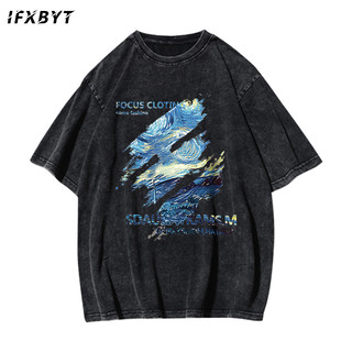 Áo phông nam wash IFXBYT áo thun basic fashion T-shirt unisex ulzzang 100% cotton-Y0437