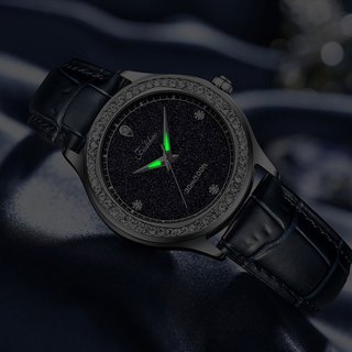 Đồng Hồ Nữ Dây Da Mặt Đính Đá Lấp Lánh