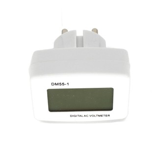 Vôn kế điện tử dm55-1 ac 110v 220v có đèn led cho gia đình