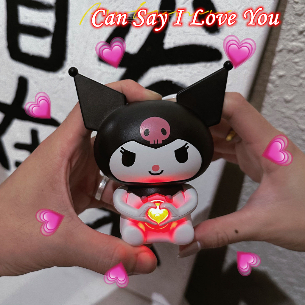 Strawberry bear nói i love you/Móc Khóa Cặp Đôi Mắt To Có Đèn LED Và Âm Thanh Làm Quà Tặng Cho Học Sinh