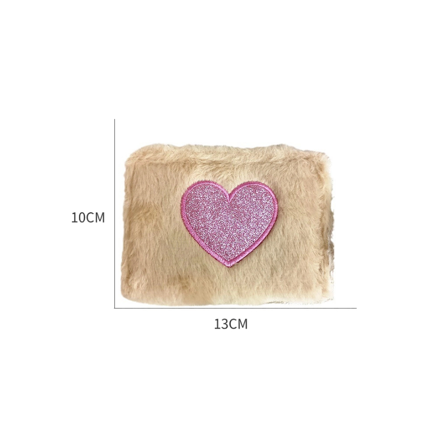 MOUSSON  Ví nữ thời trang sang trọng tình yêu Hộp đựng thẻ lưu trữ màu trơn