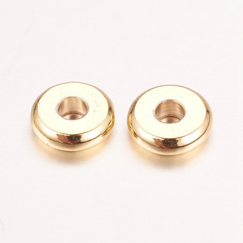 10~50 Hạt Xỏ Lỗ 4x2mm: 2mm Bằng Đồng Thau Dùng Làm Trang Sức