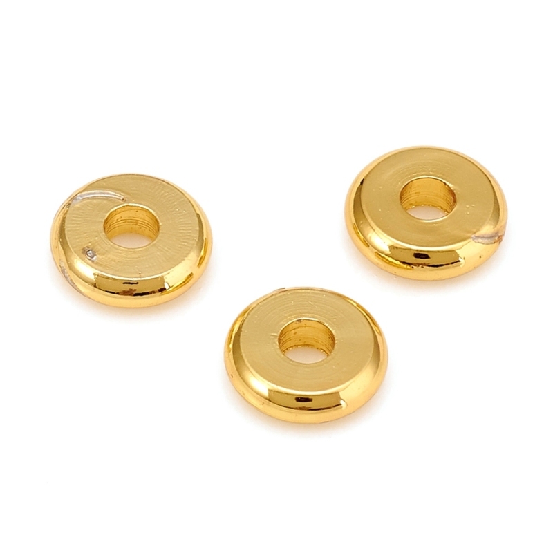 10~50 Hạt Xỏ Lỗ 4x2mm: 2mm Bằng Đồng Thau Dùng Làm Trang Sức